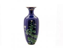 Monumental Japanese Cloisonn Enamel Vase with Chrysanthemums Got Seizabur  - 4556211