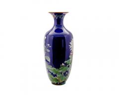 Monumental Japanese Cloisonn Enamel Vase with Chrysanthemums Got Seizabur  - 4556212
