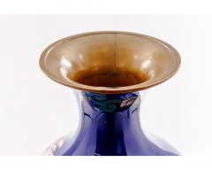 Monumental Japanese Cloisonn Enamel Vase with Chrysanthemums Got Seizabur  - 4556217