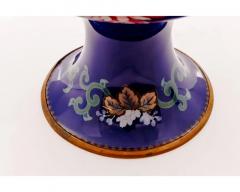 Monumental Japanese Cloisonn Enamel Vase with Chrysanthemums Got Seizabur  - 4556219