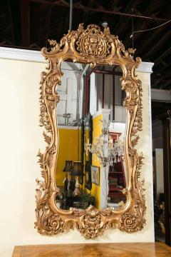 Monumental Louis XV Style Giltwood Mirror Exquisite Details - 1270298