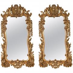 Monumental Louis XV Style Giltwood Mirror Exquisite Details - 2978663