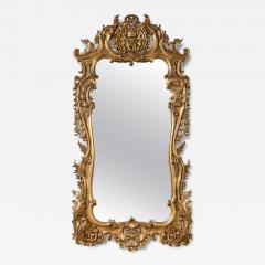 Monumental Louis XV Style Giltwood Mirror Exquisite Details - 2988388