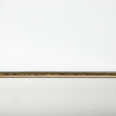 Monumental Mid Century Modernist Brass Curvilinear Hourglass Form Wrapped Mirror - 4347579