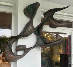 Monumental Mid century Brutalist Copper Wall Sculpture circa 1960s - 3918661