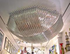 Monumental Minimalist Murano Glass Chandelier - 337359