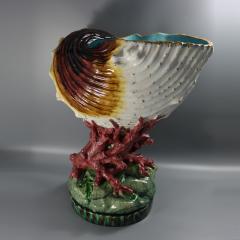 Monumental Minton Majolica Conch Shell Jardini re - 4713321