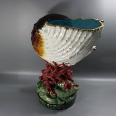 Monumental Minton Majolica Conch Shell Jardini re - 4713322