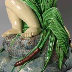 Monumental Minton Majolica Putti and Dolphin Fountain - 4101601