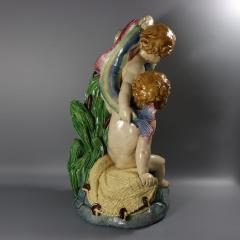 Monumental Minton Majolica Putti and Dolphin Fountain - 4101604