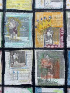Monumental Mixed Media Painting Bill and Hilary Clinton Sweet Embrace  - 3611907