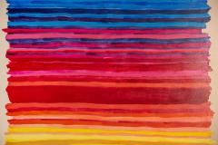 Monumental Modern Color Field Painting on Canvas after Morris Louis 1960s - 3899730