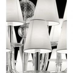 Monumental Modern Transparent Murano Glass Chandelier - 4629887