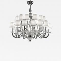 Monumental Modern Transparent Murano Glass Chandelier - 4634457
