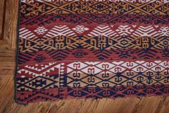 Monumental Moroccan Berber Flat Weave Geometric Rug circa 1960s - 3244438