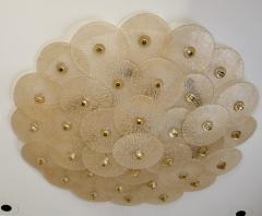 Monumental Murano Glass Disc Flush Mount - 4593197