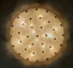 Monumental Murano Glass Disc Flush Mount - 4593223