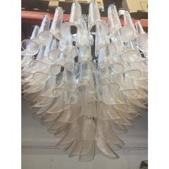 Monumental Murano Glass Selle Light Pink Italian Sputnik Chandelier - 4303406