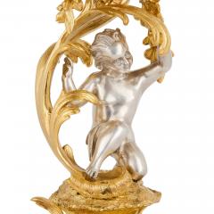 Monumental Napoleon III Silvered and Gilt Bronze Surtout de Table - 4613646
