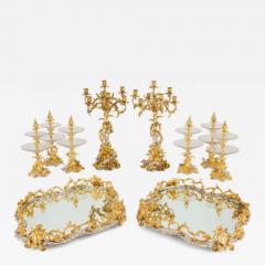 Monumental Napoleon III Silvered and Gilt Bronze Surtout de Table - 4613954