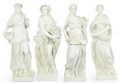 Monumental Neo Classic White Ceramic Four Seasons Statues - 4626048