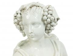 Monumental Neo Classic White Ceramic Four Seasons Statues - 4626049