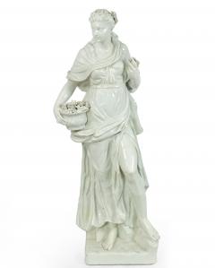 Monumental Neo Classic White Ceramic Four Seasons Statues - 4626056