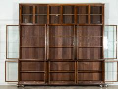 Monumental Oak Glazed Haberdashery Bookcase Cabinet - 3621028