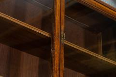 Monumental Oak Glazed Haberdashery Bookcase Cabinet - 3621035