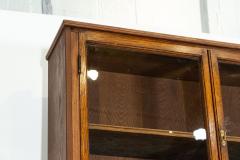 Monumental Oak Glazed Haberdashery Bookcase Cabinet - 3621038