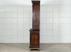 Monumental Oak Inverted Breakfront Bookcase - 3363131