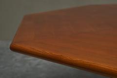 Monumental Octagonal Dining Table in Wood 1970s - 4467956