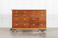Monumental Pair 19thC English Mahogany Haberdashery Drawers - 4100905