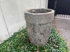 Monumental Pair Of Glazed Pottery Garden Urns - 4702179