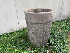 Monumental Pair Of Glazed Pottery Garden Urns - 4702189