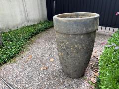 Monumental Pair Of Glazed Pottery Garden Urns - 4702216