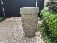 Monumental Pair Of Glazed Pottery Garden Urns - 4702221
