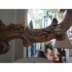 Monumental Pair of 18th Century Venetian Silver Giltwood Sconces - 4224822