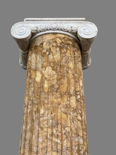 Monumental Pair of Italian Neoclassical Doric Marble Columns - 1501803