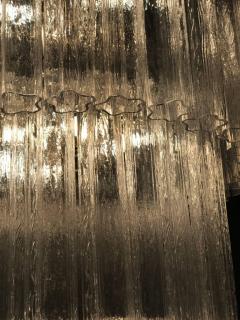 Monumental Pair of Italian Tronchi Chandeliers Murano 1980s - 695248