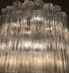 Monumental Pair of Italian Tronchi Chandeliers Murano 1980s - 695250