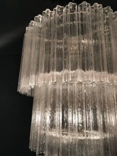 Monumental Pair of Italian Tronchi Chandeliers Murano 1980s - 695252