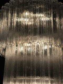 Monumental Pair of Italian Tronchi Chandeliers Murano 1980s - 695253
