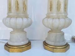 Monumental Pair of Marble Lamps Made in Italy - 2178063