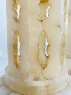 Monumental Pair of Marble Lamps Made in Italy - 2178065