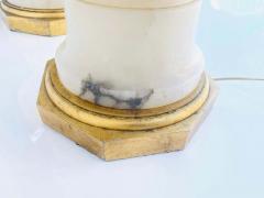 Monumental Pair of Marble Lamps Made in Italy - 2178084