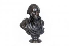 Monumental Patinated Bronze Bust of George Washington after William Rush 1817  - 4311592