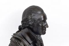 Monumental Patinated Bronze Bust of George Washington after William Rush 1817  - 4311597