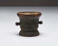 Monumental Patinated Cast Iron Mortar France 19th C - 4602076