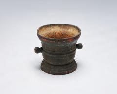 Monumental Patinated Cast Iron Mortar France 19th C - 4602078